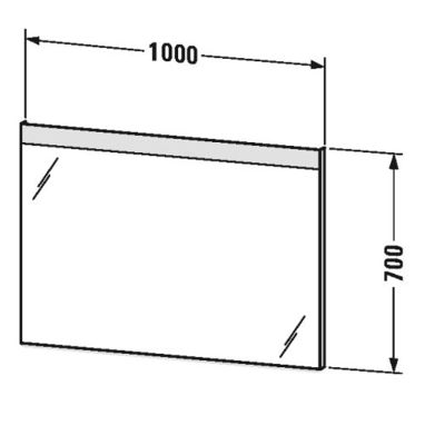 DURAVIT Зеркало с LED подсветкой LIGHT AND MIRROR (LM784700000)